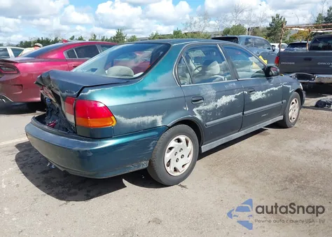 1997 Honda Civic Lx z USA, uszkodzony, nr VIN 2HGEJ6677VH581608